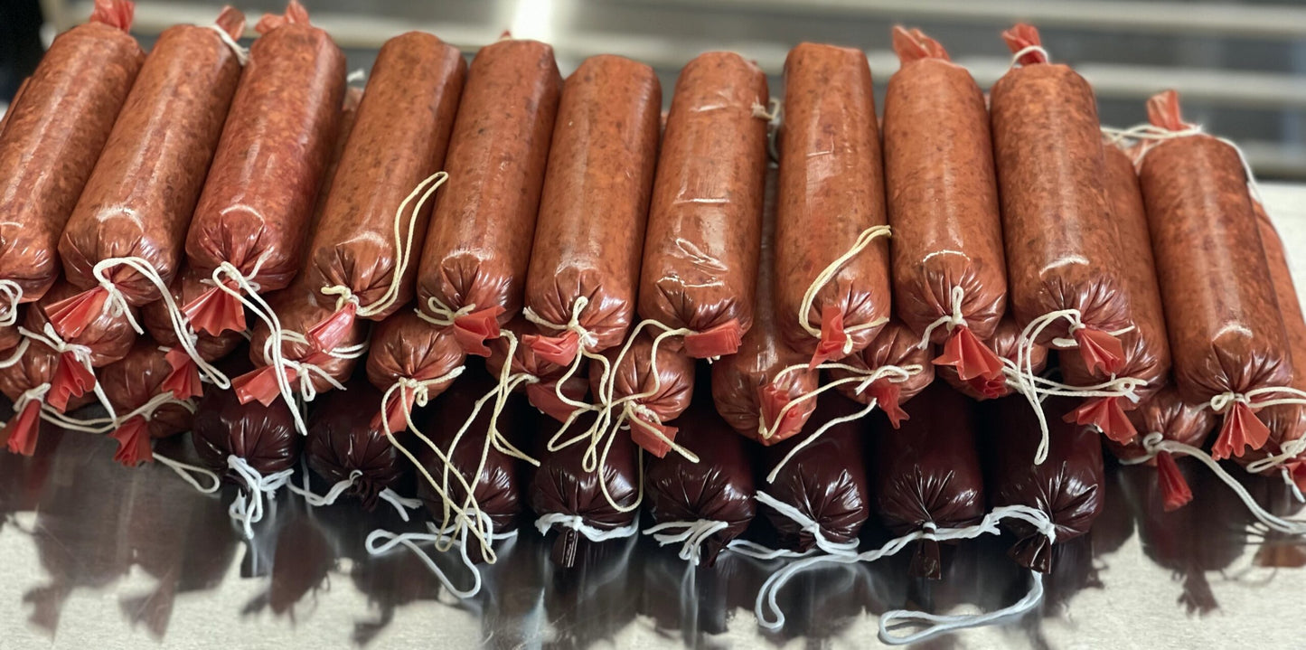 Cracked Pepper & Garlic Summer Sausage (Large)