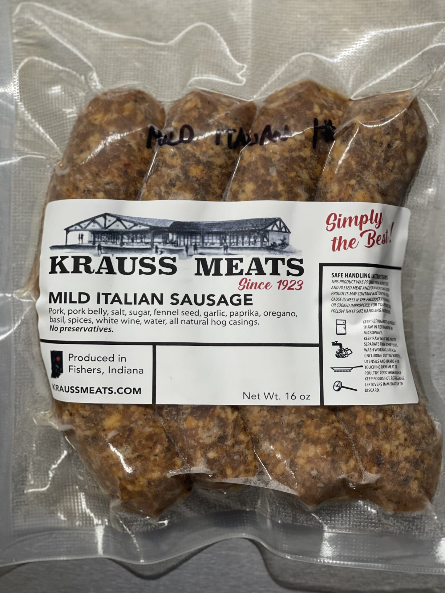 Mild Italian Sausage