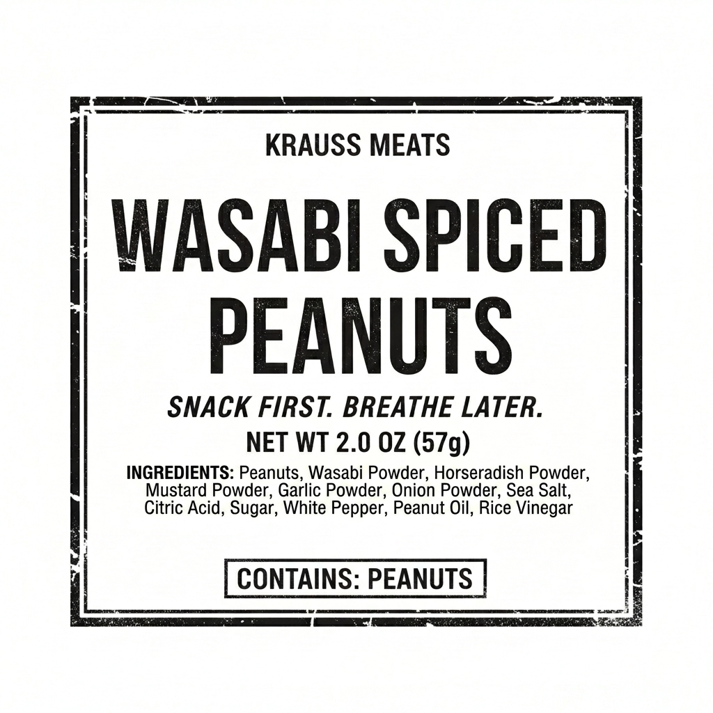 Wasabi Spiced Peanuts
